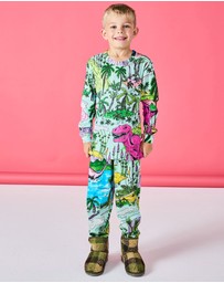 Kip&Co - Jurassic Kids Organic Cotton Long Sleeve Top Pants Pyjama - Kids-Teens