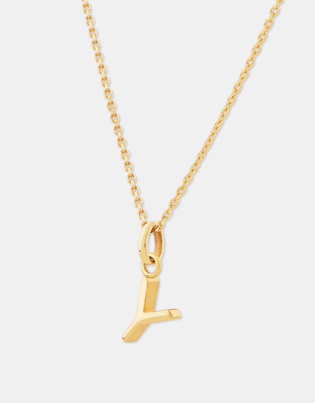 Michael Hill - Y Initial Pendant in 10kt Yellow Gold