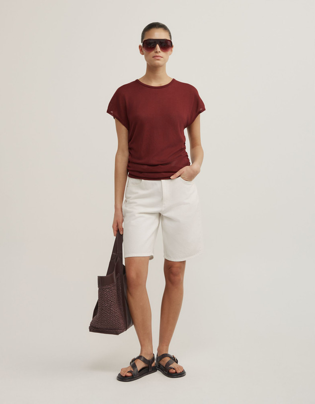 Witchery - Wide Shoulder Knit T-shirt