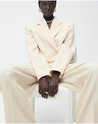 M.N.G - Suki Pleated Wideleg Suit Trousers