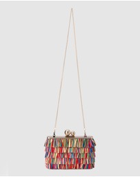Olga Berg - Carlita Carnivale Fringed Clutch