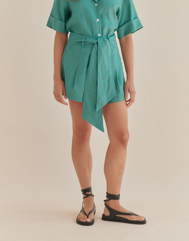 Amelius - Maelle Belted Linen Short