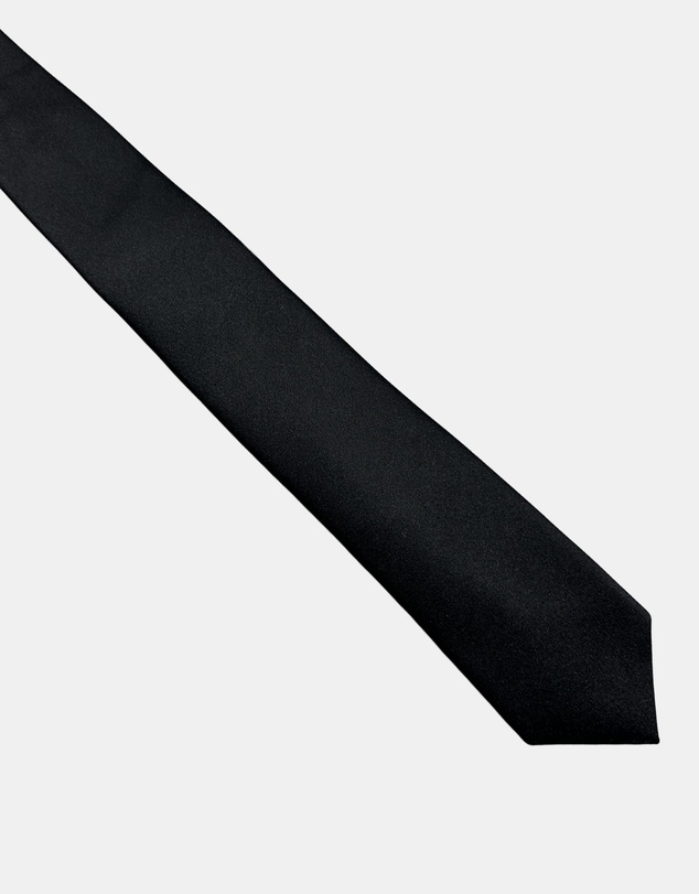 Henry Bucks - HENRY SARTORIAL Silk Slim Tie BLACK