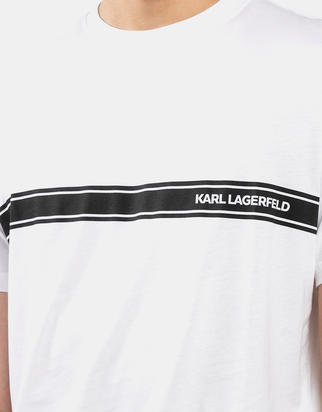 Karl Lagerfeld - Elongated Logo Graphic T-Shirt