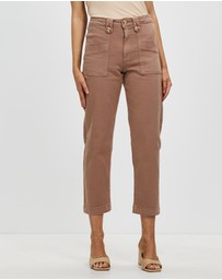 DRICOPER DENIM - Stella Stretch High Waisted Taupe Trouser