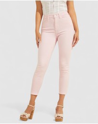GUESS - 1981 High-Rise Cropped Skinny Jeans