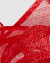 Max Alexander - Sinamay Red Racing Fascinator