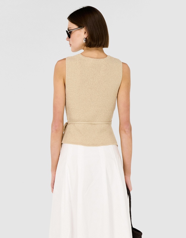 Staple the Label - Marnie Knit Wrap Top