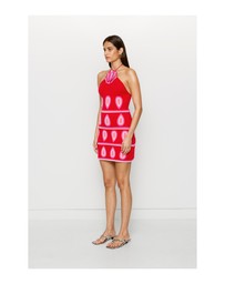 The Wolf Gang - Concha Halter Mini Dress - Cherry