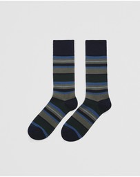Country Road - Australian Cotton Blend Stripe Sock
