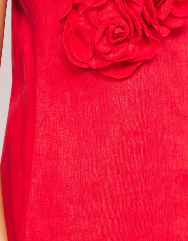 AERE - Mika Placement Flower Mini Dress