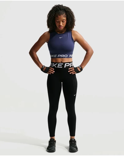 Nike - Pro Sculpt High-Waisted 7/8 Leggings with Pockets