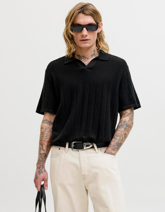 Jack & Jones - JJEBradley Knit Split Neck SS