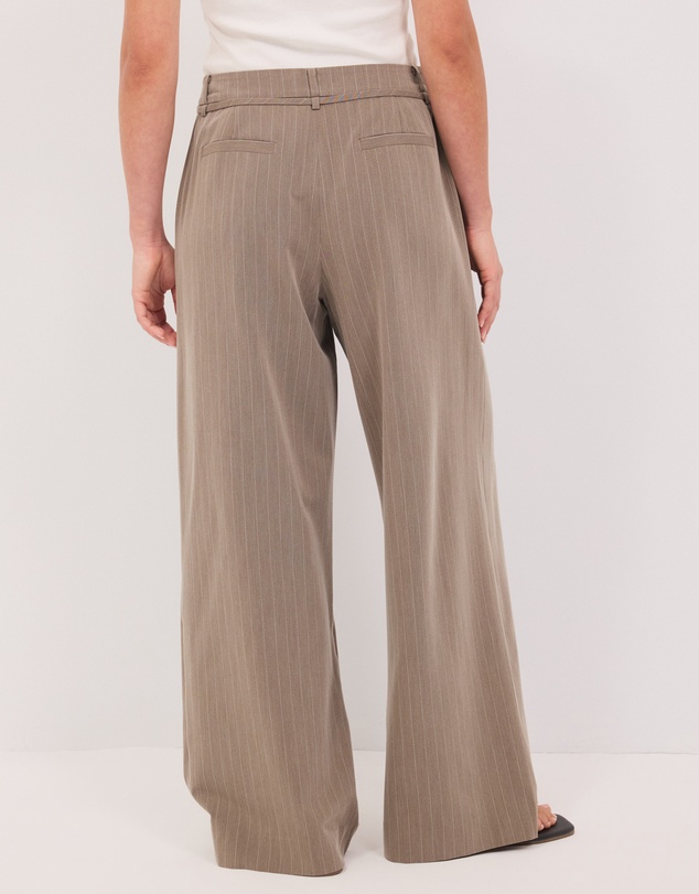 Calli - Rhode Pinstripe Wide Leg Pants