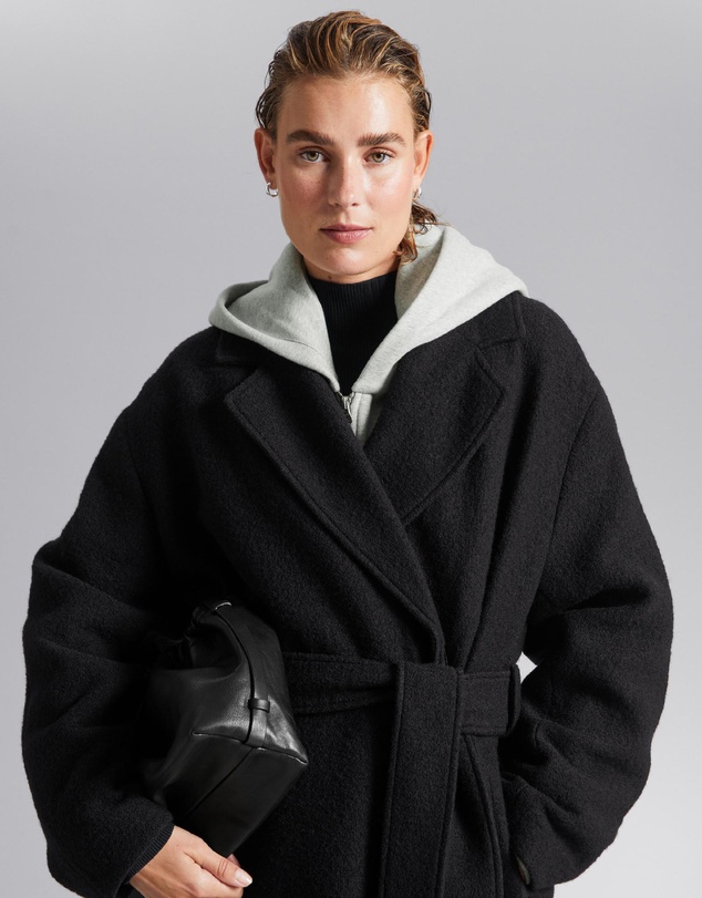 & Other Stories - Voluminous Belted Wool Coat