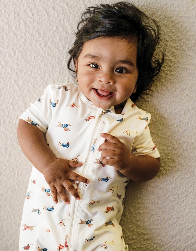 Kynd Baby - Day Or Night Onesie Short Sleeve in Dachshund