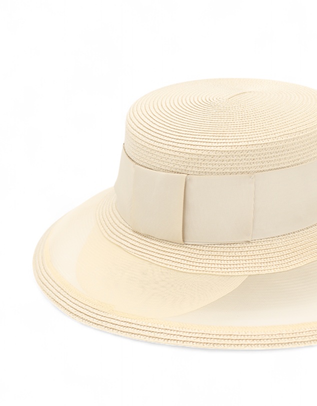 Morgan & Taylor - Marie Racewear Boater in Beige