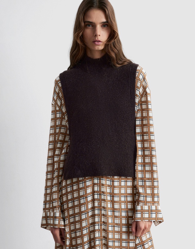 & Other Stories - Wool Bib Collar Top