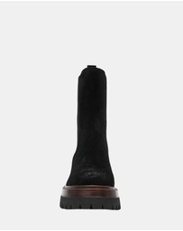 Steve Madden - Blitzen Black Suede Booties
