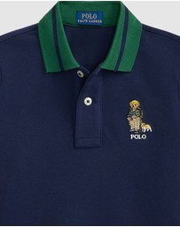 Polo Ralph Lauren - Polo Bear Cotton Mesh Polo Shirt - ICONIC EXLCUSIVE - Babies-Kids