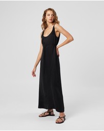 MVN - Pepperwood Cupro Scoop Neck Dress