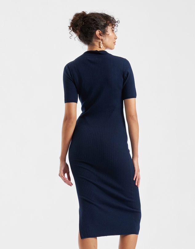 Ripe Maternity - Maddy Knit Polo Dress