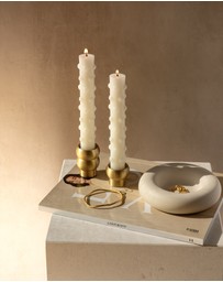 Black Blaze - Figure I Brass Candle Holder