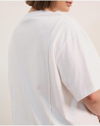 Atmos&Here Curvy - SS Cotton Boxy T-Shirt
