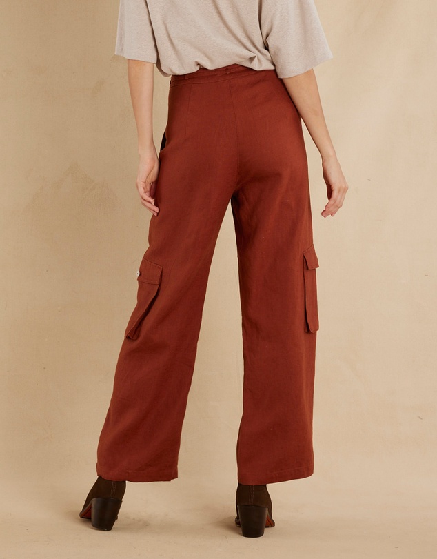 Amelius - Ciel Linen Cargo Pant