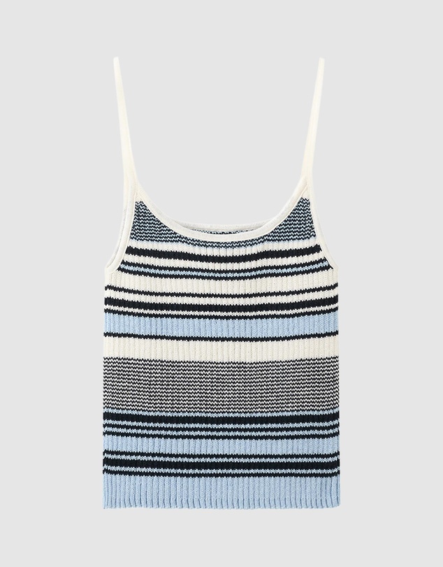 M.N.G - Striped Knitted Fitted Top