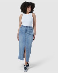Sunday In The City - Hype Denim Maxi Skirt