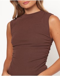 Petal & Pup - Nissa Top - Chocolate Brown