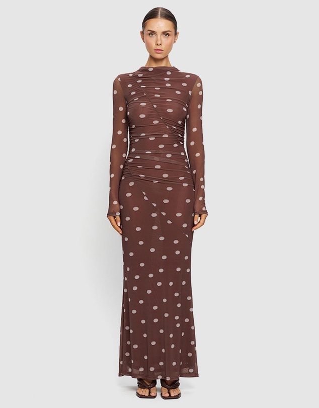 KIVARI - Edie Mesh Maxi Dress