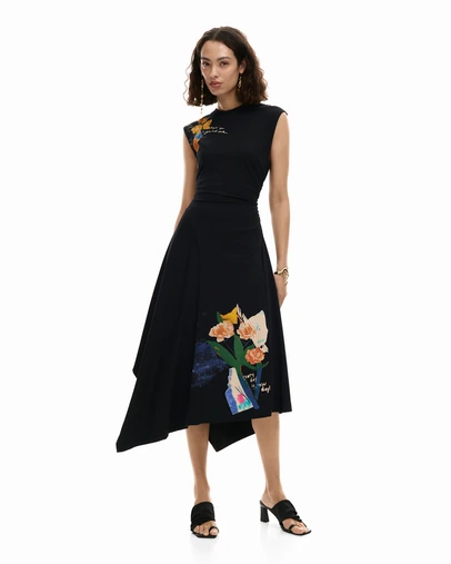 Desigual - Asymmetric floral dress
