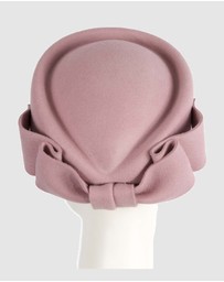 Max Alexander - Felt Dusty Pink Pillbox Hat