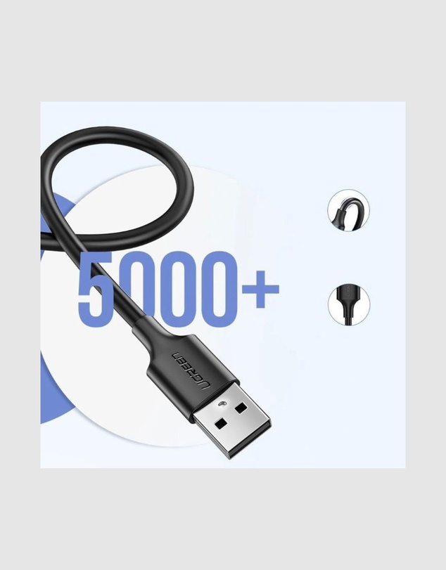 Ugreen - UGreen USB 2.0 Male to Micro USB Data Cable 0.5M 480Mbps Black
