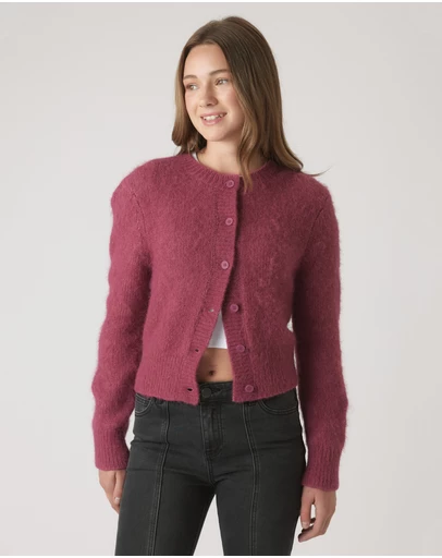 Decjuba Kids - Mia Fluffy Cardigan - Teens
