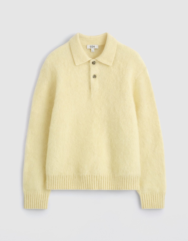 COS - Brushed Mohair-Blend Polo Jumper