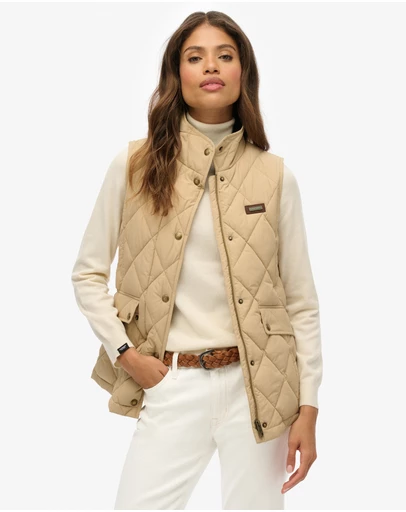 Superdry - Cord Trimmed Liner Slim Fit Gilet