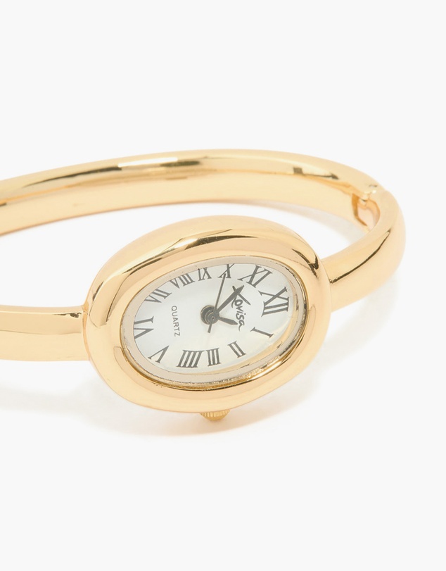Lovisa - Gold Oval Bangle Watch