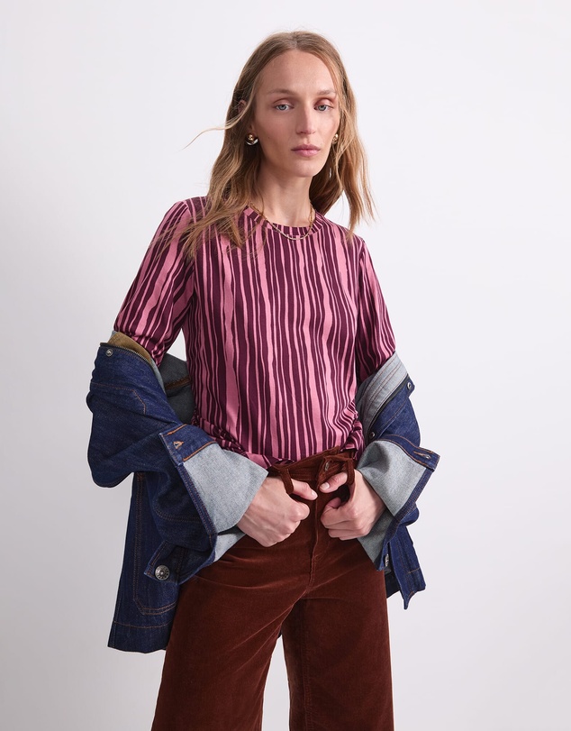 Sportscraft - Stripe Print Mercerised Tee