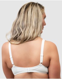 Naturana - Side Smoothing Organic Cotton Wirefree Minimiser Bra