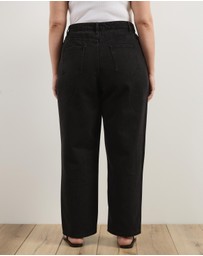 Atmos&Here Curvy - Mabel High Waist Boyfriend Jeans