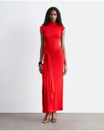 & Other Stories - Wrap-Front Midi Dress