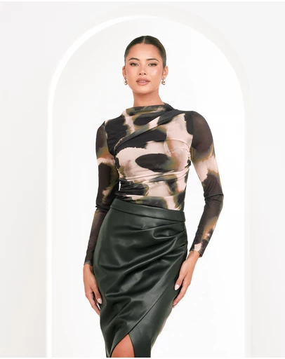 Pilgrim - Hunter Gathered Mesh Top