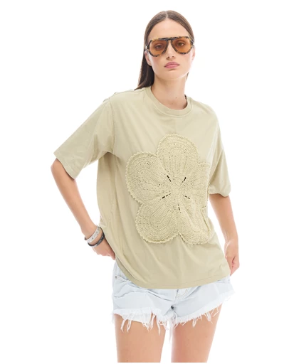 THE TALES - The Tales Crochet Flower Tee