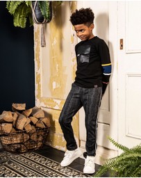 B.Nosy - Long Sleeve Top with Printed Stripes - Kids-Teens
