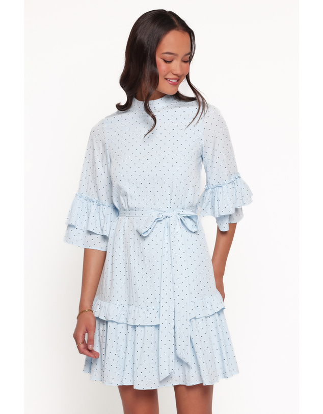 Petal & Pup - Peta Dress - Blue Polka Dot
