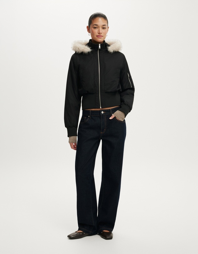 Cotton On - Remi Hooded Bomber Jacket