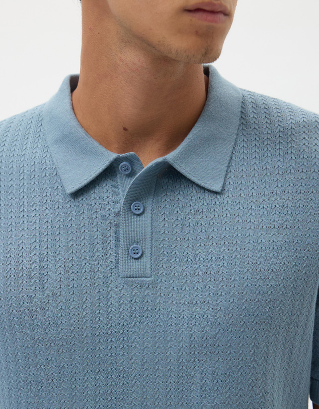 AERE - Organic Cotton Textured Polo